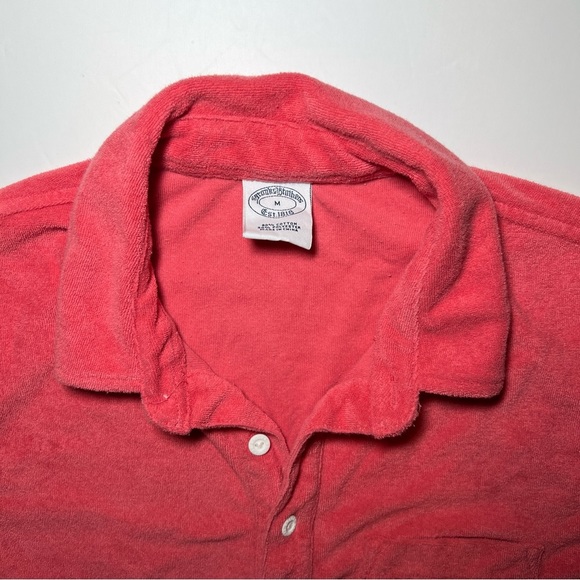 Size Medium Brooks Brothers Men's Terry Polo Shirt - Picture 3 of 6